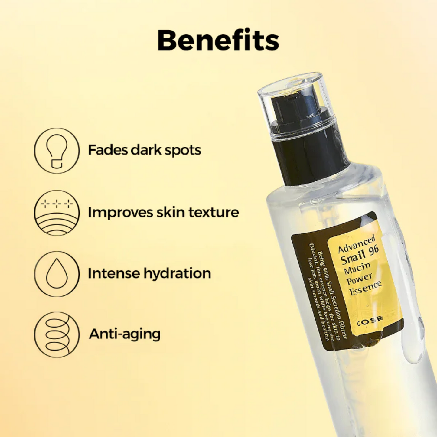 Advanced Snail 96 Mucin Power / Esencia Avanzada de Caracol 96 Mucina Power