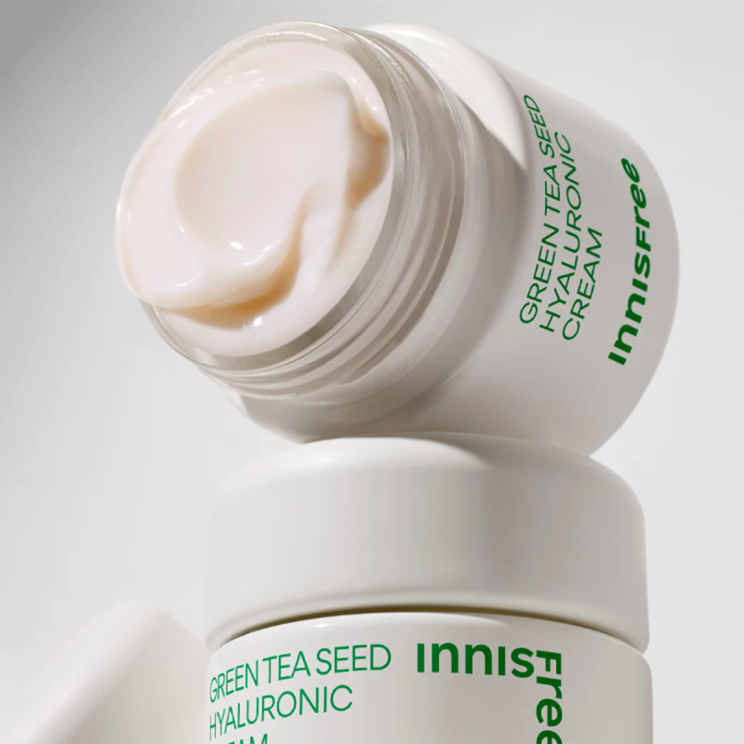 Green Tea Hyaluronic Cream by Innisfree | Hydrating & Soothing Moisturizer